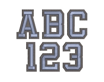 Puff and fill stitch 2 colors duo tone Embroidery Font machine embroidery designs Puffy Foam alphabet monogram Block Font small double BX 3d