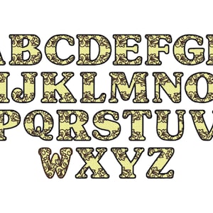 Lace Font FSL monograma de encaje independiente inicial Diseños de bordado de máquina de fuente, letras del alfabeto de encaje congelado de varios tamaños, ¡BX incluido!