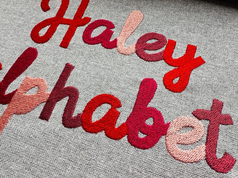 Fill Stitch Beauty Font Alphabet Beach Towel Baby Monogram Name Machine ...