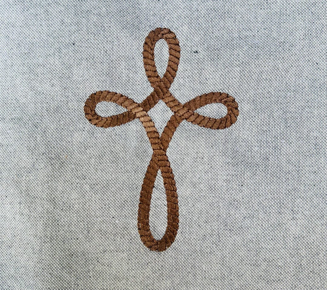 Religious Knot Christian Rope Cross Religious Machine Embroidery Designs in Assorted ...