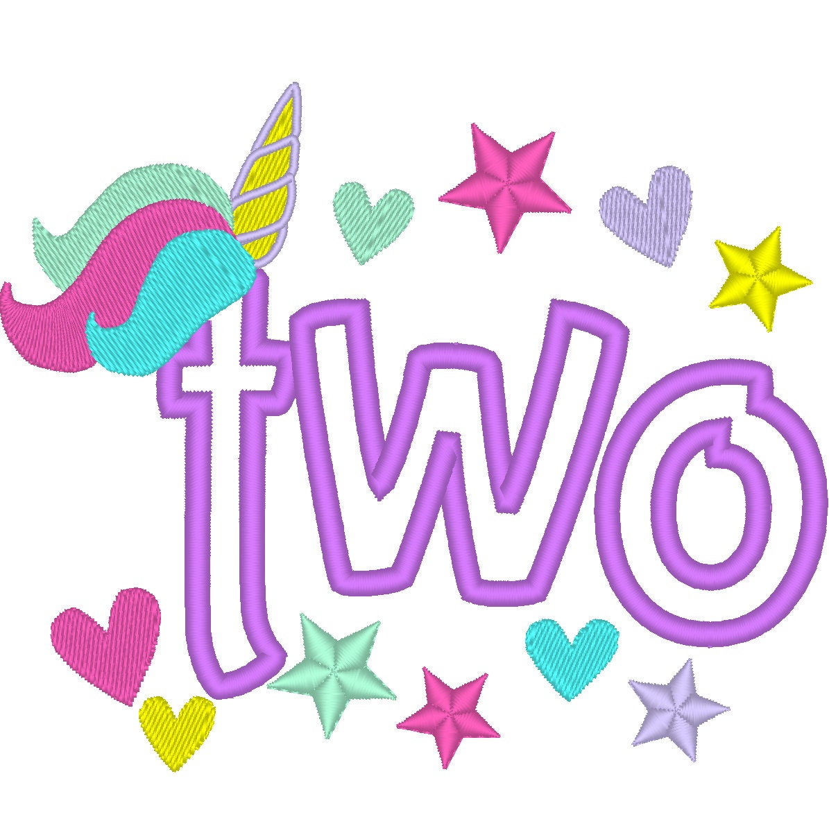 unicorn tail birthday number unicorn word numbers