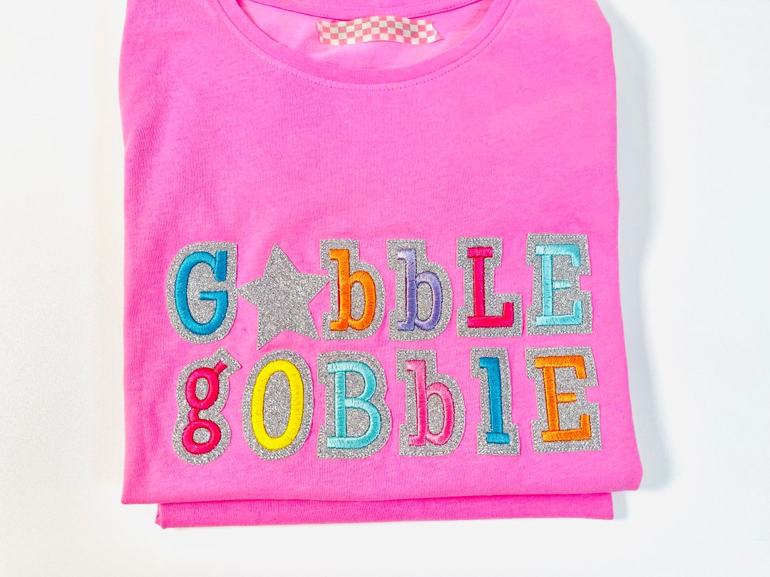 Glitter HTV Vinyl Sparkle FONT Satin Stitch and Outline 2 Layer