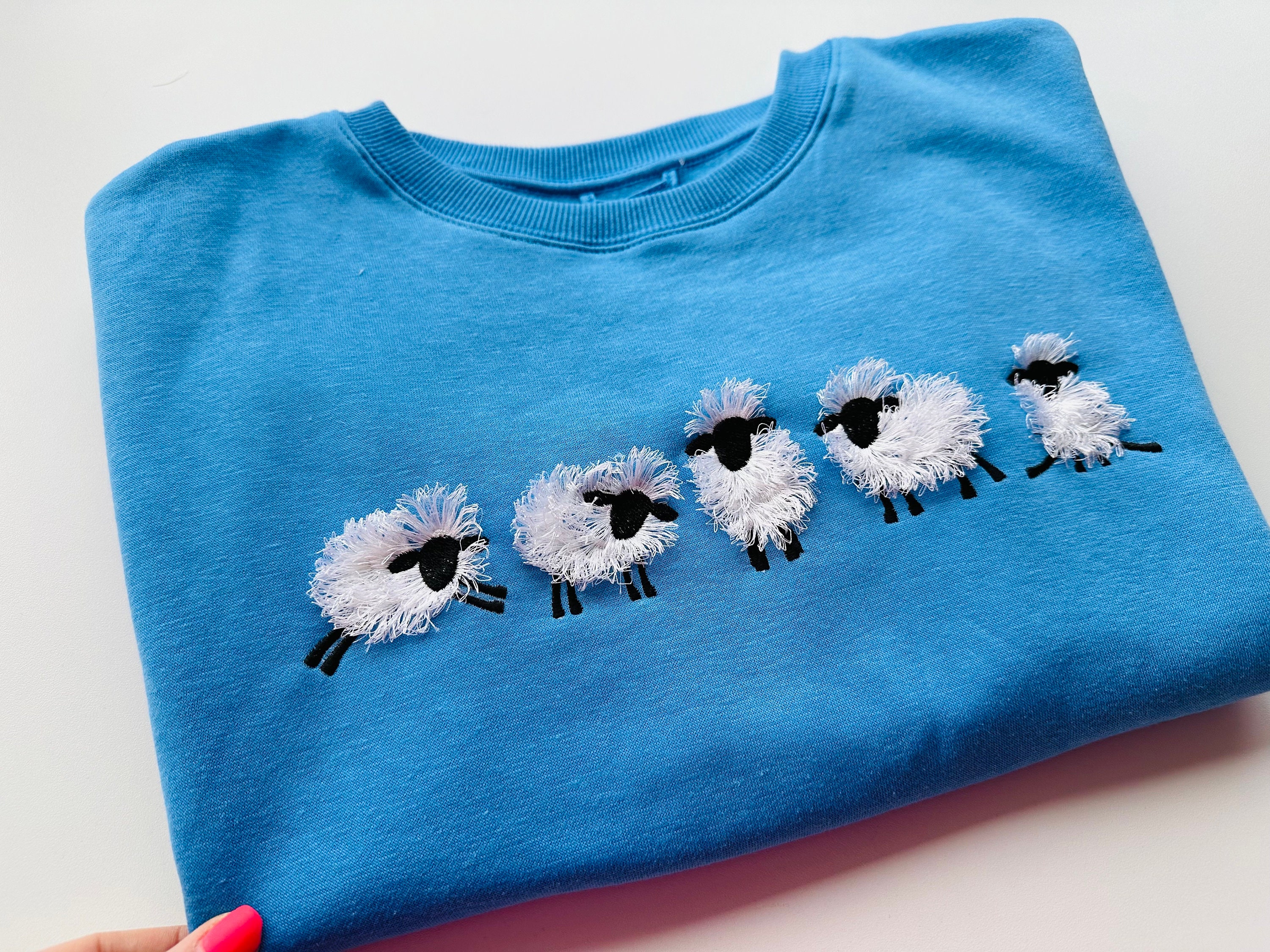 Fuzzy sheep sweater cheap