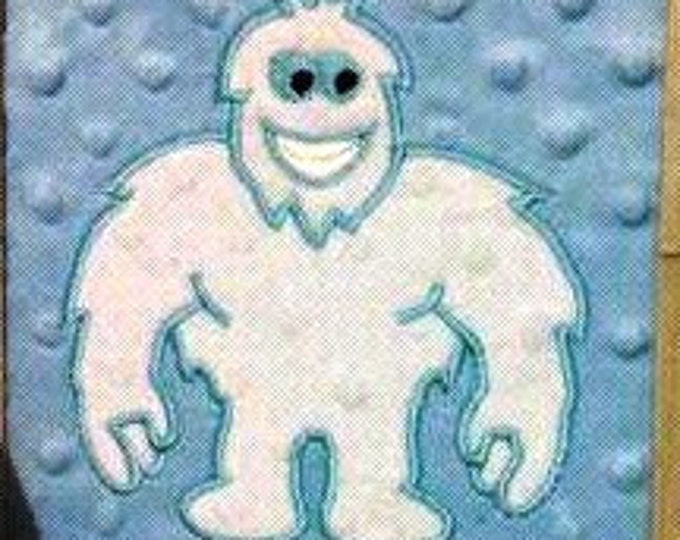 Yeti - machine embroidery applique and filled designs, file - 4x4, 5x7 and 6x10 INSTANT DOWNLOAD