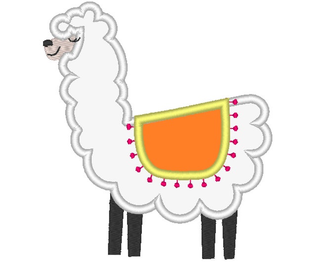Lama, llama - machine embroidery applique designs - assorted sizes, download for hoop 4x4, 5x7, 6x10