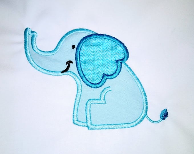 Little Birthday happy Elephant machine embroidery applique designs elephant boy INSTANT DOWNLOAD  Machine Embroidery Designs, for 4x4, 5x7