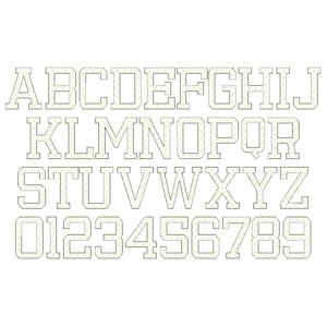 Quick Light Stitch Quilted FONT Machine Embroidery Designs Assorted ...