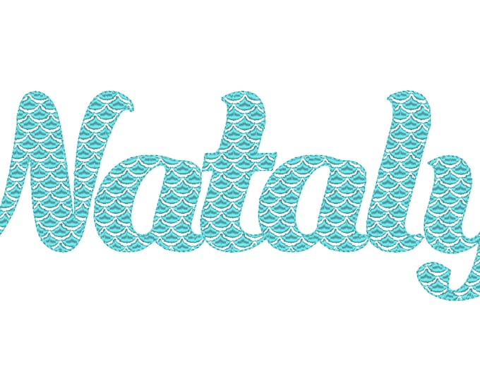 Scallops font, Scalloped Mermaid Monogram FONT alphabet letters machine embroidery designs many sizes awesome mermaid tail kids girl BX font