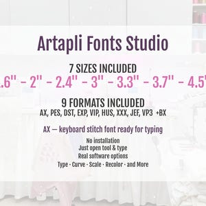 Diana Monogram Font Applique — Alphabet sizes (1)