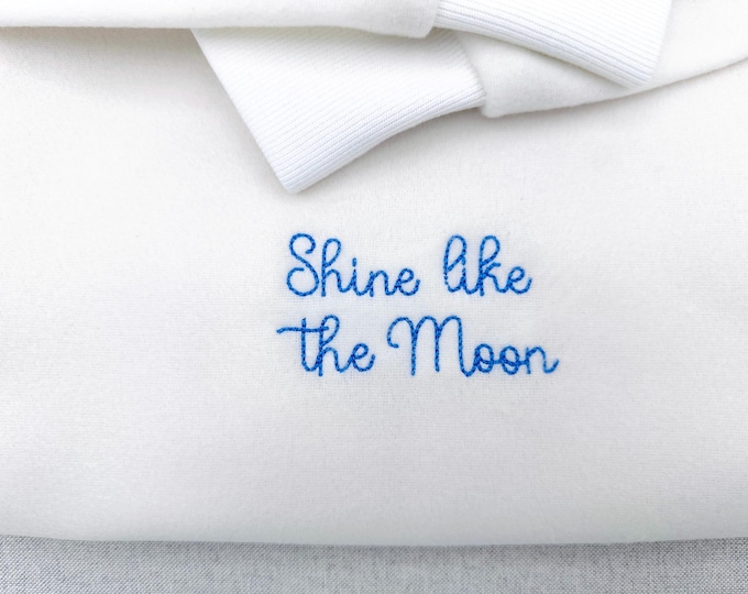 Handwritten script FONT Moon Bean Alphabet Monogram Raised bean stitch kids baby machine embroidery designs mini sizes 0.6 up to 1.6 inch BX