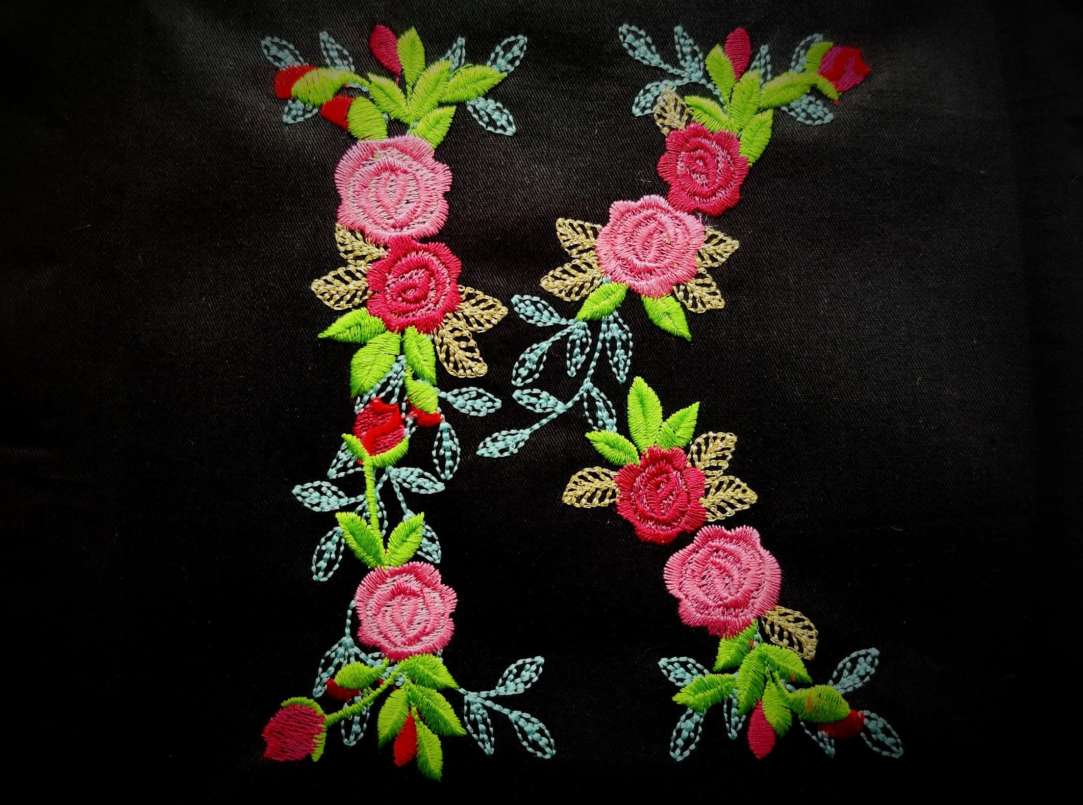 Small Little MINI Micro Rose Flowers Font Attitude Add on Machine  Embroidery Designs in Assorted Mini Sizes, Cute Floral Roses, BX Included 