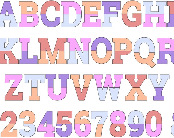 Light applique font Open Edge Raggedy Applique Alphabet bean stitch outline patchwork machine embroidery designs Split duotone multicolor
