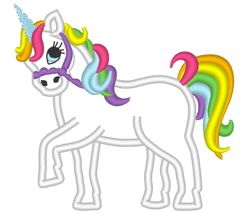 Rainbow unicorn pony rainbow embroidery designs rainbow  etsy Rainbow unicorn pony rainbow embroidery designs rainbow  etsy