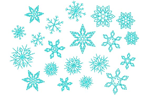 Mini Snowflake Border