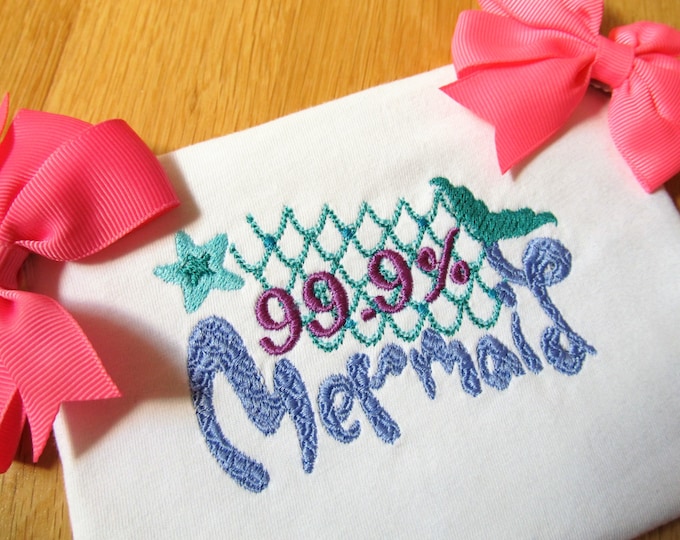 Mermaid Embroidery design 4x4 5x7 6x10  mermaid thing, summer, beach embroidery, summer vacation, mermaid embroidery,