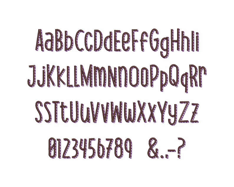 Shadow FONT Satin Stitches Stripes Machine Embroidery Designs Sizes 1.2 ...