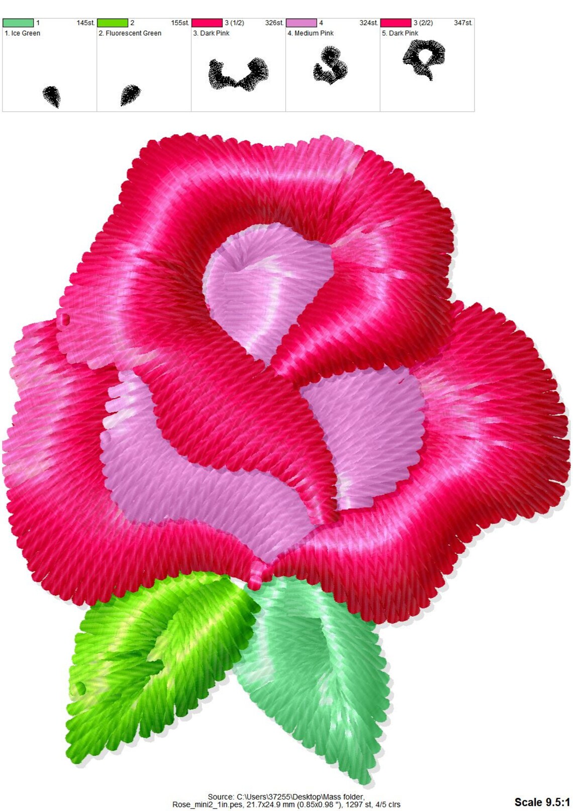 Accent Mini Roses SET of 3 Types Floral Various Roses Machine - Etsy