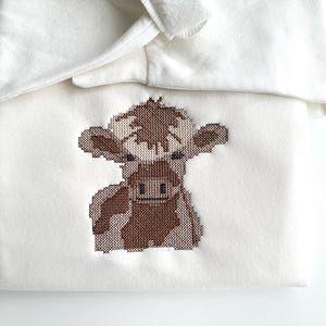 Cross stitch farm animal Cow Bull face head Taurus Bison Cowboy machine embroidery designs sizes 4 up to 6 inches awesome farm design