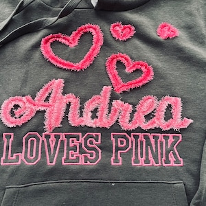 Connected Fringed FONT alphabet letters machine embroidery designs in assorted sizes chenille girly pretty fluffy letters, BX included