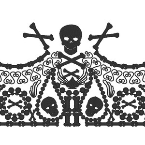 Monedero, bordado de bloque de bolso con cremallera, bolsa, diseños de bordado de máquina de bloque para hacer un bolso impresionante con calaveras DESCARGA INSTANTE 5x7 6x10 8x12