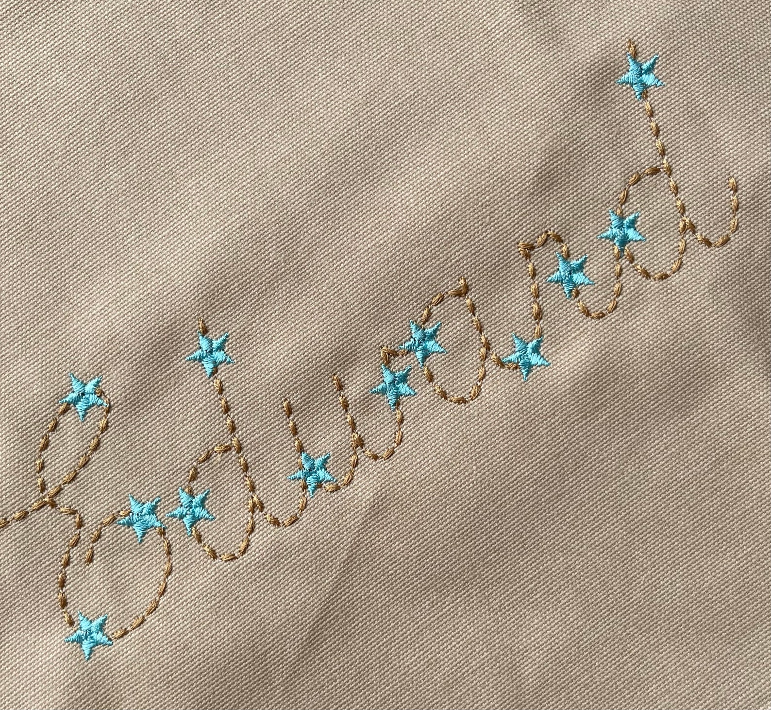 Stitch Script Hand Stitch Effect Starry FONT Machine Embroidery Designs in Assorted ...