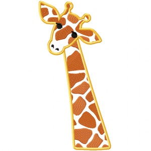 Giraffe head Little giraffe cure eyes embroidery applique designs assorted sizes for hoops 4x4 5x7 and 6x10