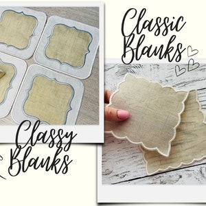 Classic & Classy Napkin 2 different shapes in assorted sizes, coaster ITH in the hoop easy machine embroidery designs 2 types doily coaster