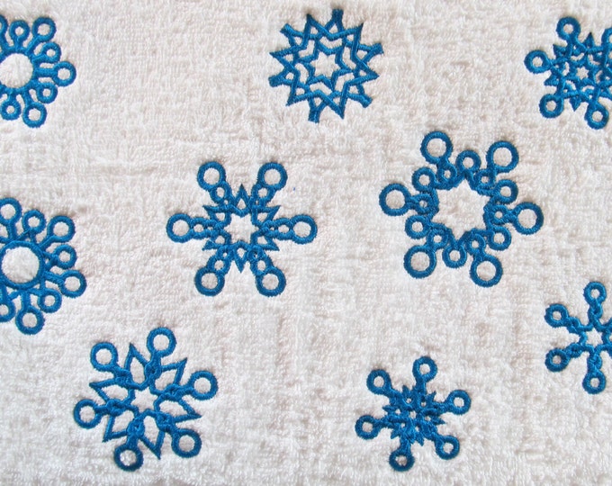 Simply Single 9 Snowflakes, 9 different types  - machine embroidery designs - multiple sizes, for hoop 4x4 INSTANT DOWNLOAD