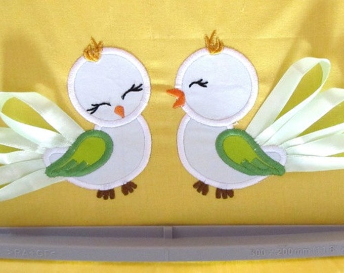 Birds - 2 types - machine embroidery applique designs -  INSTANT DOWNLOAD 2, 3, 4, 5 inches