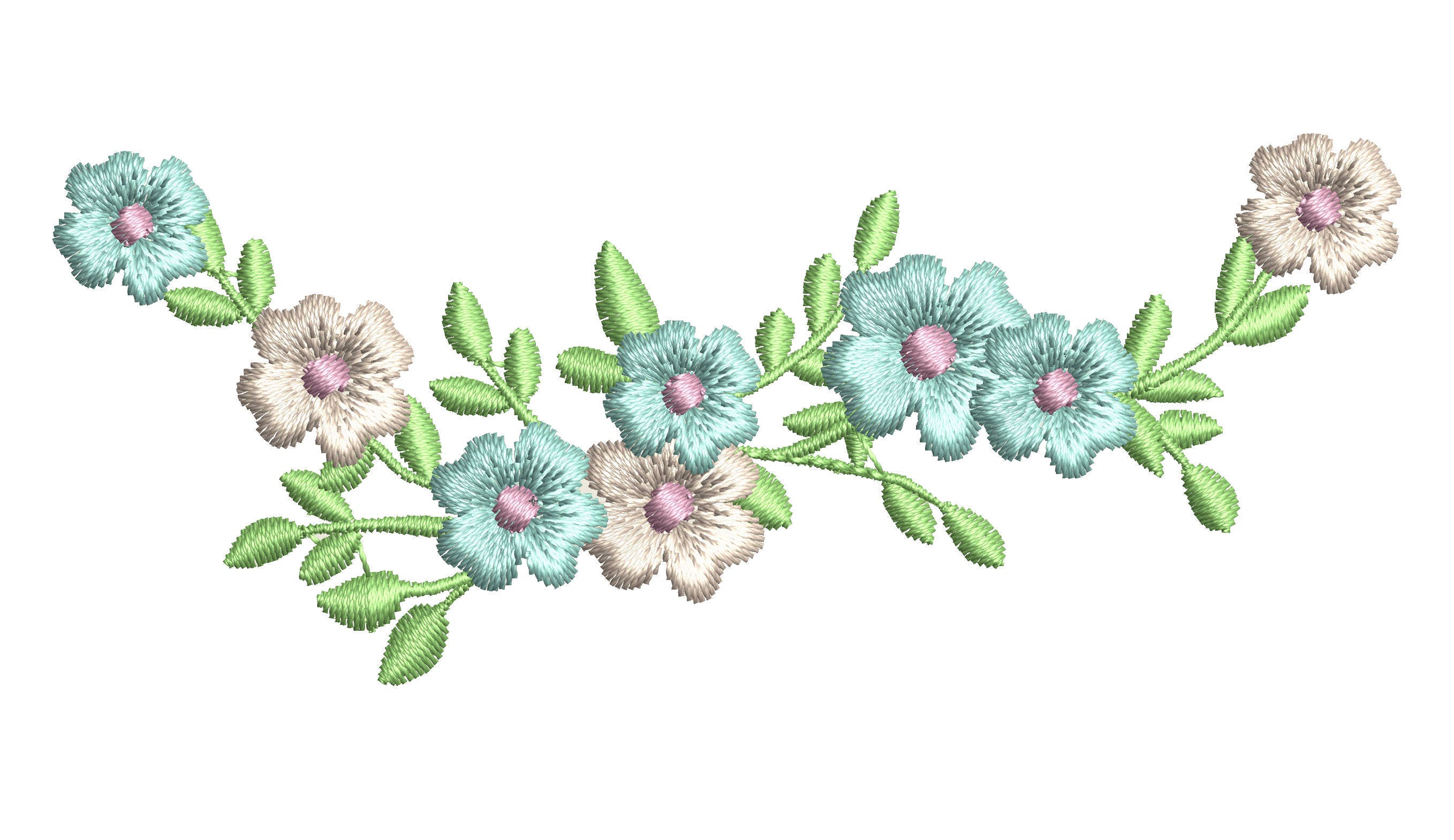 Flower Border Embroidery Designs