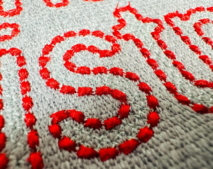 Light stitch Baby Font machine embroidery designs small sizes rounded block font puff bean stitch outline crisscross fill monogram alphabet