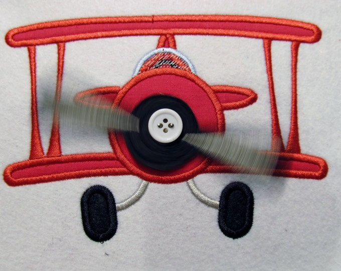 Airplane - "In The Hoop" project - Machine embroidery applique designs - 4, 5, 6, 7 inches INSTANT DOWNLOAD