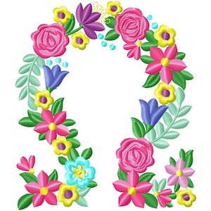Bruderschaften & Schwesternschaften Floral griechischer Buchstabe OMEGA, Maschinenstickerei Designs 3,5 4 5 6 7 Zoll SOFORT DOWNLOAD