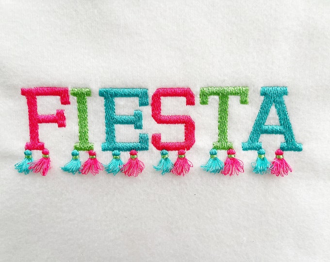 Tassel tassels Fringed Summer fluffy FONT machine embroidery designs in assorted sizes girly pretty fluffy letters monogram name + BX font