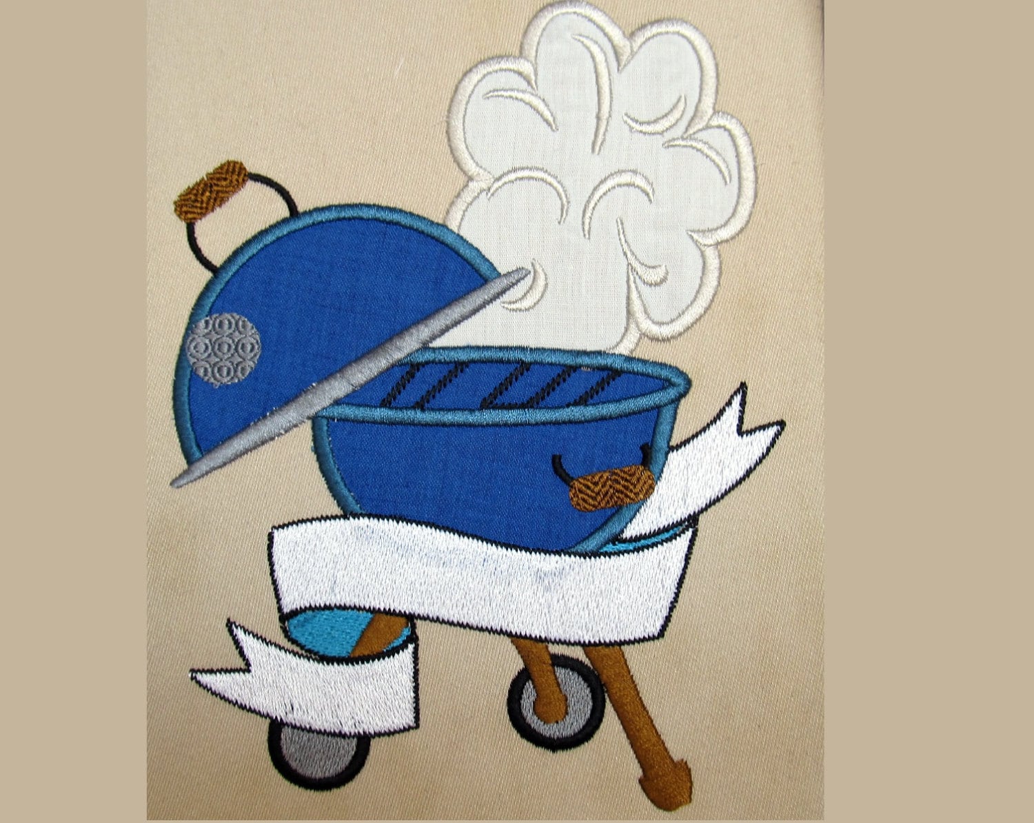 Barbecue curly, swirl and stylish machine embroidery applique designs for hoop 4x4 and 5x7