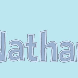 Nathan Monogram applique Font machine embroidery applique design monogram alphabet lowercase and uppercase letters punctuation from 1.5in