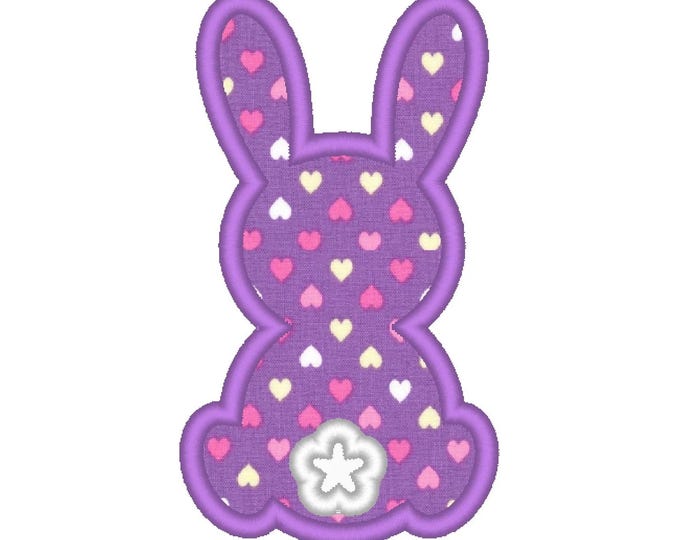 Easter Bunny Applique little bunny outline silhouette for kids baby machine embroidery designs many sizes 2 up to 10 inch