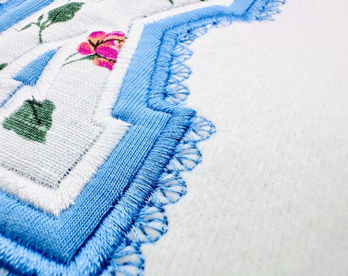 Lace Edge double layer applique Font Sports Block Alphabet Monogram kids girls machine embroidery designs many sizes 3 up to 6.3 inch BX