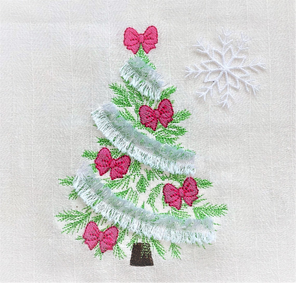 Vintage Old Fashioned Fringed Garland and Bow Ornament Etsy