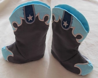 New ultimate designed Easy Baby Cowboy boots - In the hoop project - new technology - machine embroidery ITH designs 5x7 INSTANT DOWNLOAD