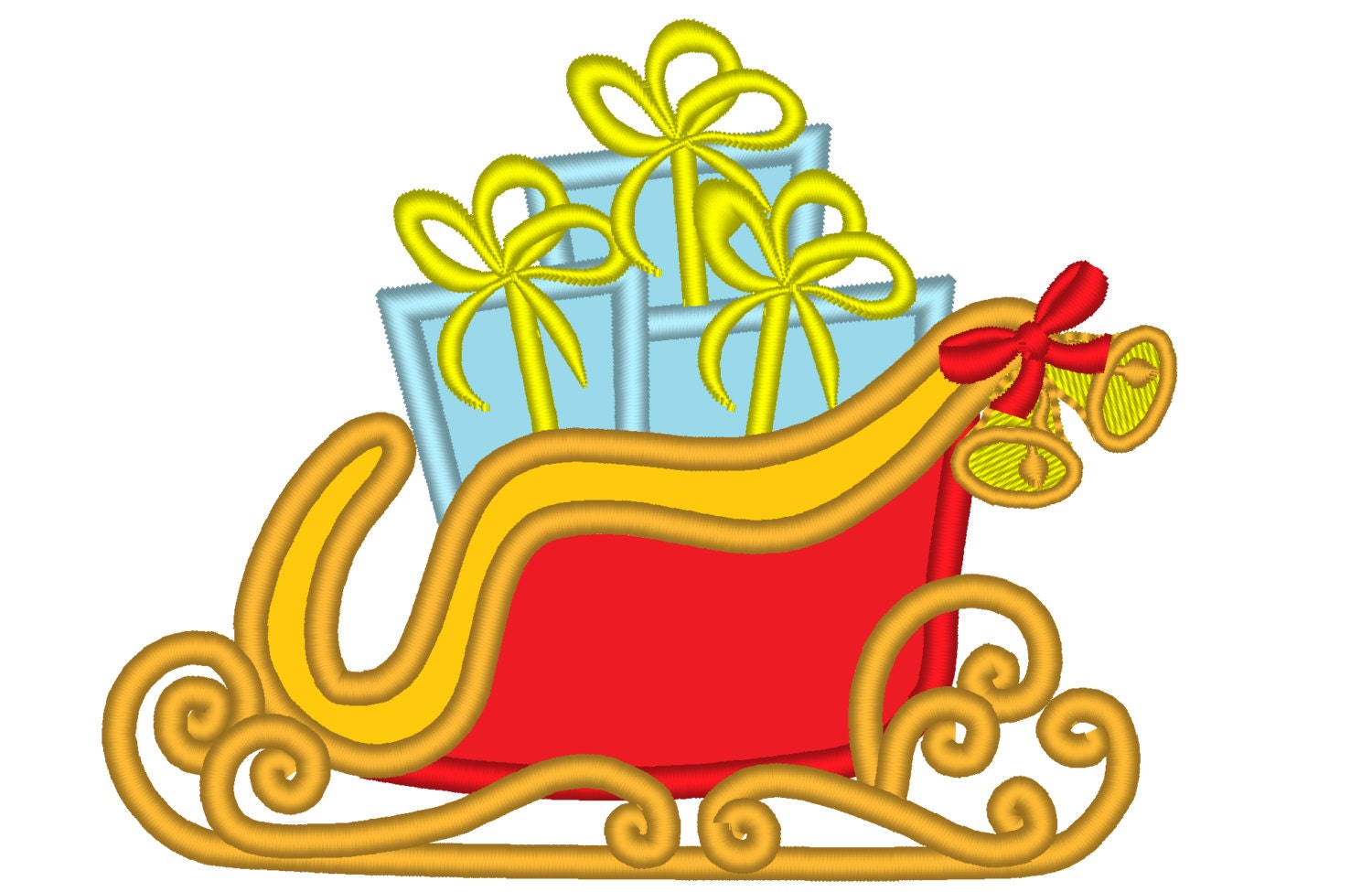 Christmas sleigh  christmas jessecmault applique designs  for hoop 4x4