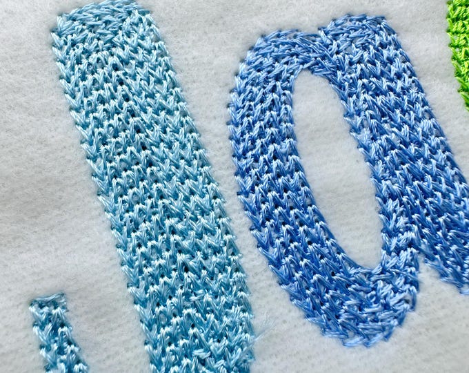 Light Fill Chain Font hand stitch effect Chain Bold Font machine embroidery designs alphabet letters numbers monogram 1.4 up to 2.7 inch, BX