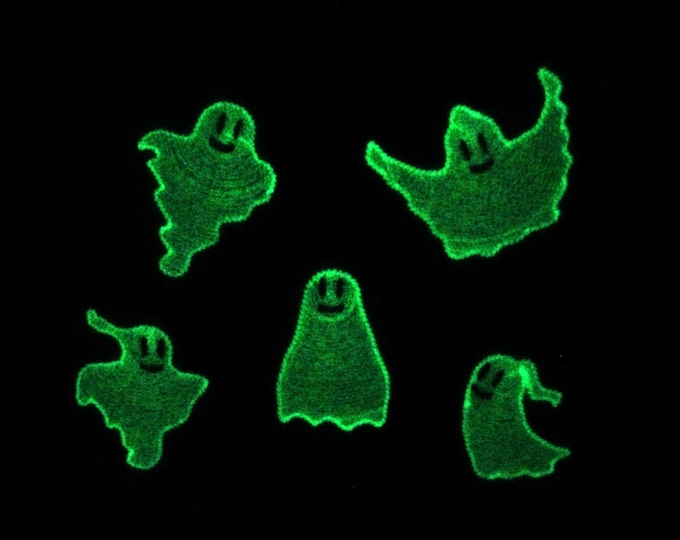 Ghosts / Glow in the dark special designed machine embroidery INSTANT DOWNLOAD