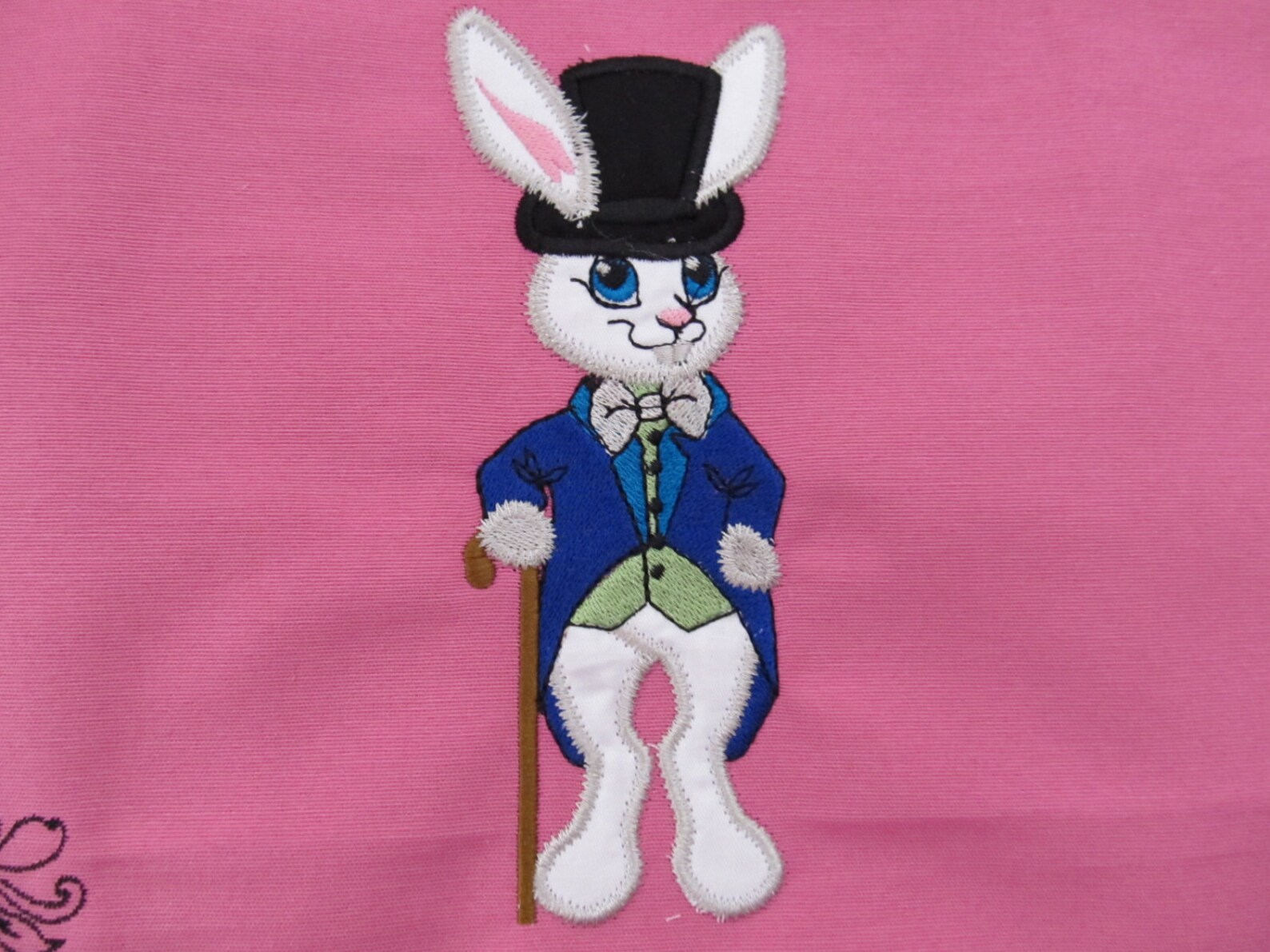 White Rabbit Alice in Wonderland Tea Party Mister Rabbit Bunny Applique ...