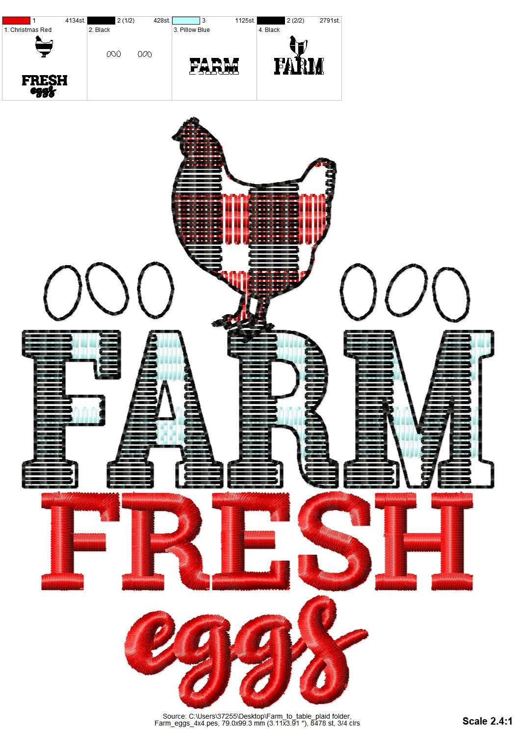 Farm Fresh Eggs Black & White Buffalo Check Dish Towel – Farmhouse Market  Finds