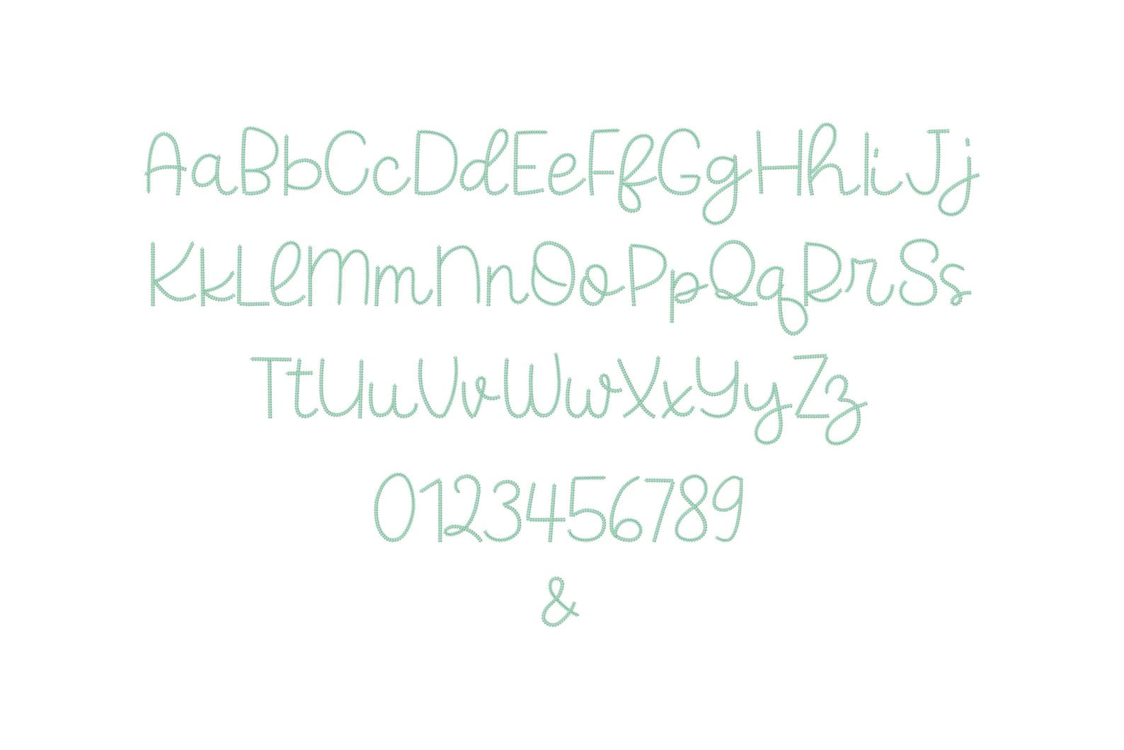 Extra Bold Chain Stitch FONT Piper Machine Embroidery Designs Monogram ...