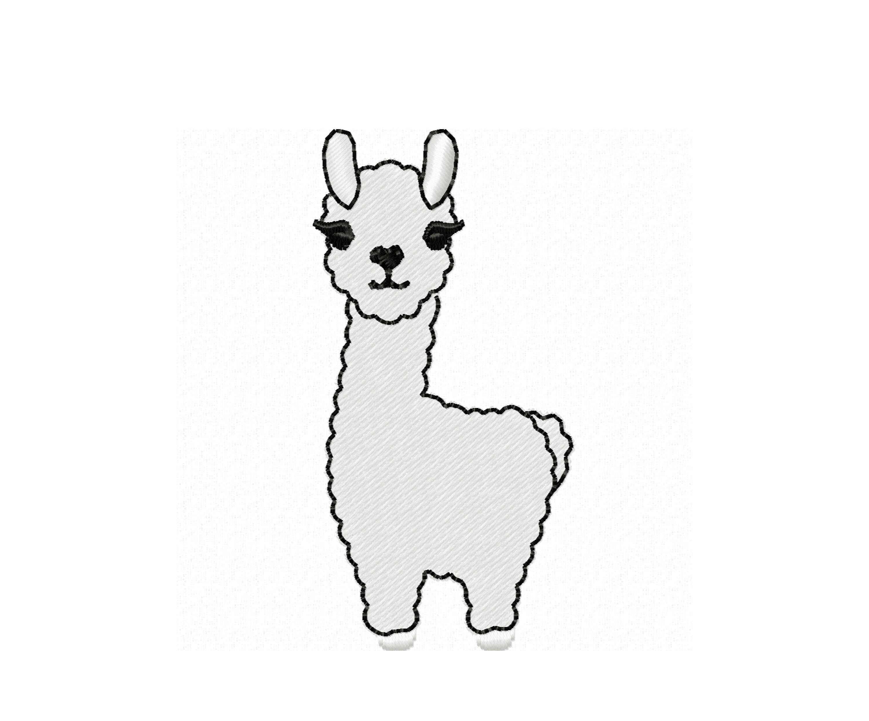 Lama, llama no drama, little llama fill stitch machine embroidery designs in mini sizes 2, and 3 inches little animal alpaca boy kids Lama, llama no drama, little llama fill stitch machine embroidery designs in mini sizes 2, and 3 inches little animal alpaca boy kids