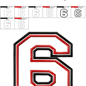 Varsity Collegiate Athletic Block Type Font Machine Embroidery Designs ...