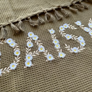 Awesome fringed Daisy Flower Floral Font flowered alphabet uppercase initial monogram machine embroidery designs sizes 3.3 up to 5in BX incl