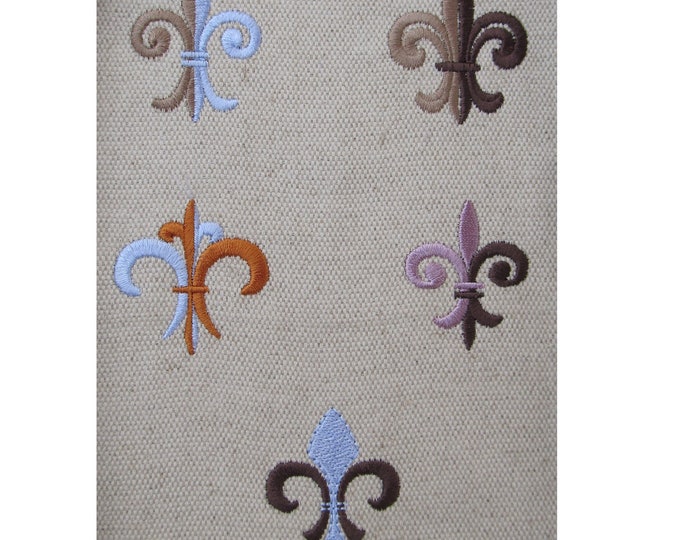 Fleur de Lis  5 types - machine embroidery design - download - in 4 sizes 1 and 1 1/2, 2 and 2 1/2 inches